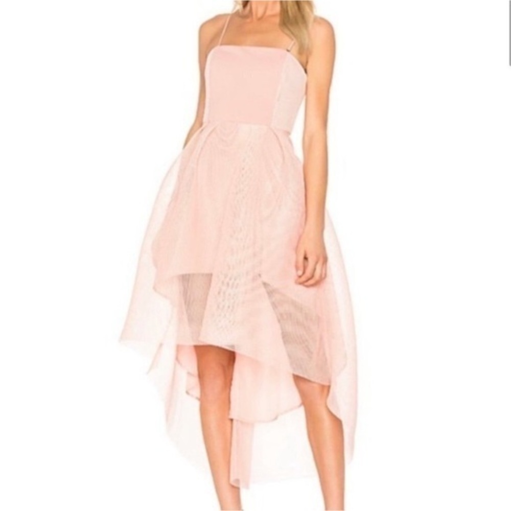 Elliatt high low mesh dress